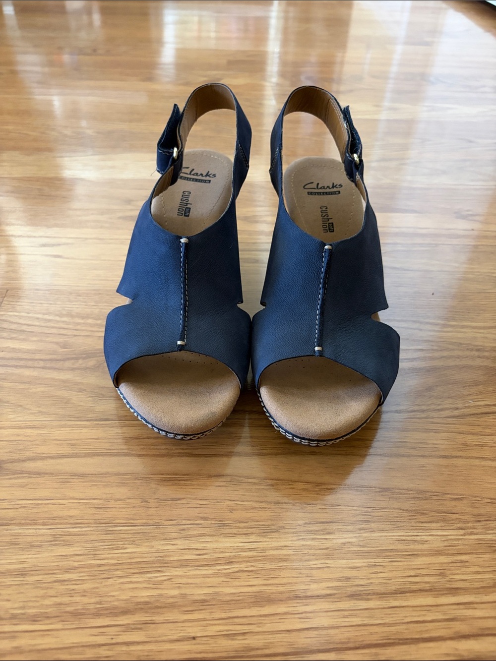 Clarks Sandal Open-Toe Slingback Sandals with Adjustable Ankle Strap Size 9